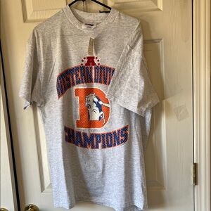 Denver Bronco Western Division Champions T-Shirt not sure what year